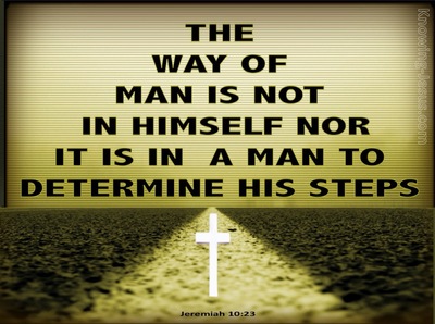 Jeremiah 10:23 The Way Of A Man (sage)